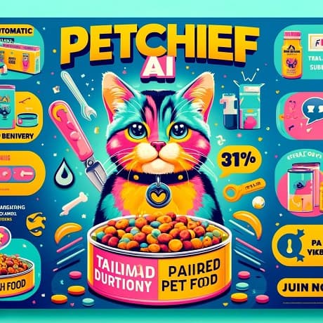 Песик з пакетом корму Petchef